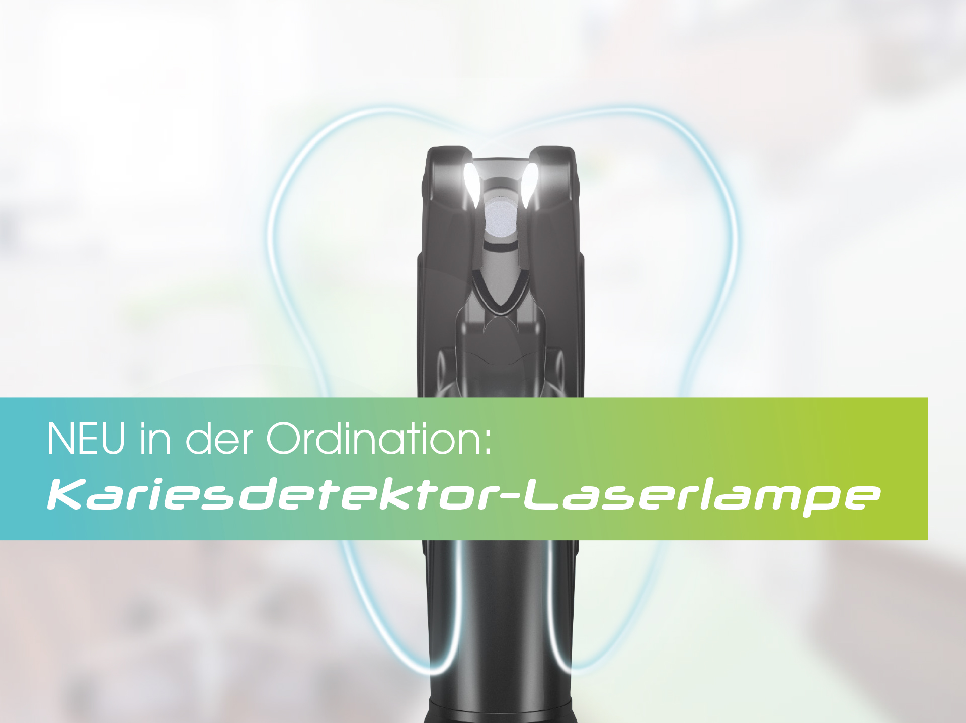 Foto einer Kariesdetektor-Laserlampe