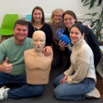 Teamfoto beim Notfalltraining